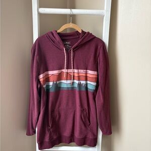 L.L. Bean Burgundy Hoodie